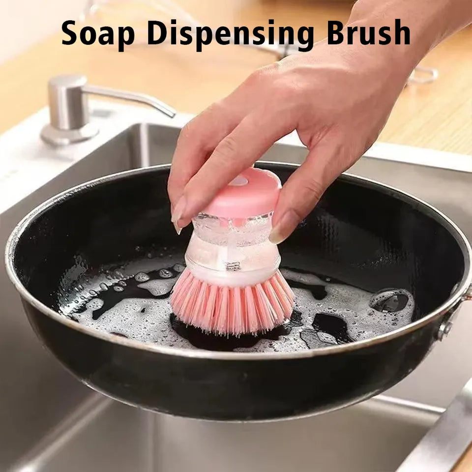 Opvaskebørste med dispenser