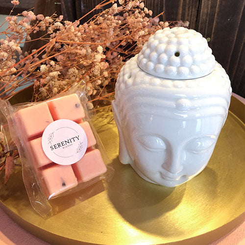 Glossy white Buddha